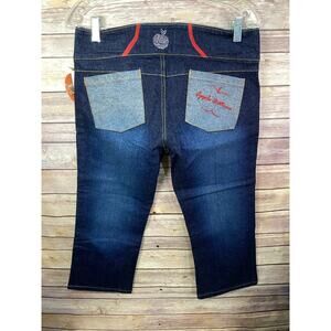 Vintage Apple Bottom Jeans Embroidered Rhinestones Womens Size 6